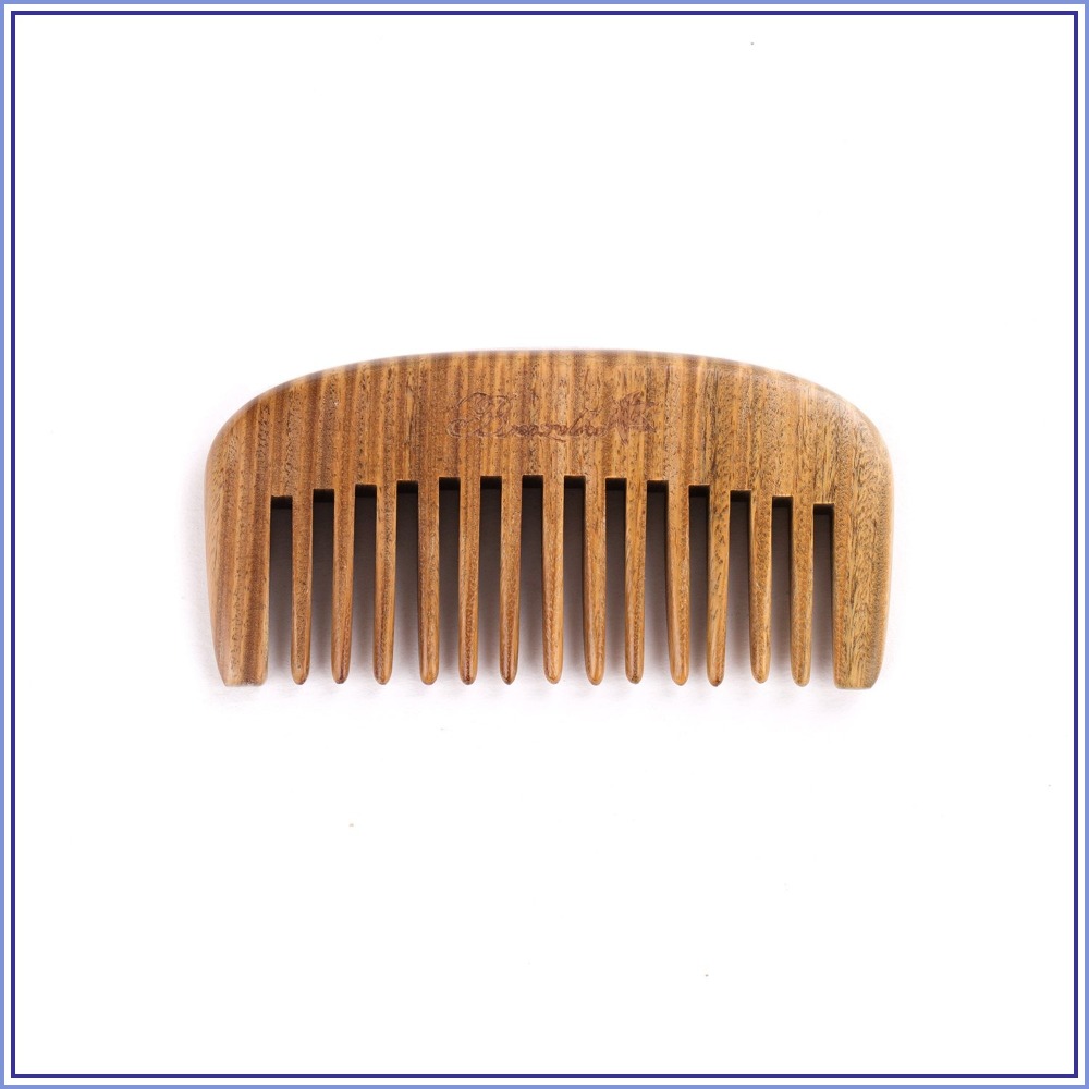 Men'S Beard Grooming - Sandalwood Beard Comb - Wide Tooth
