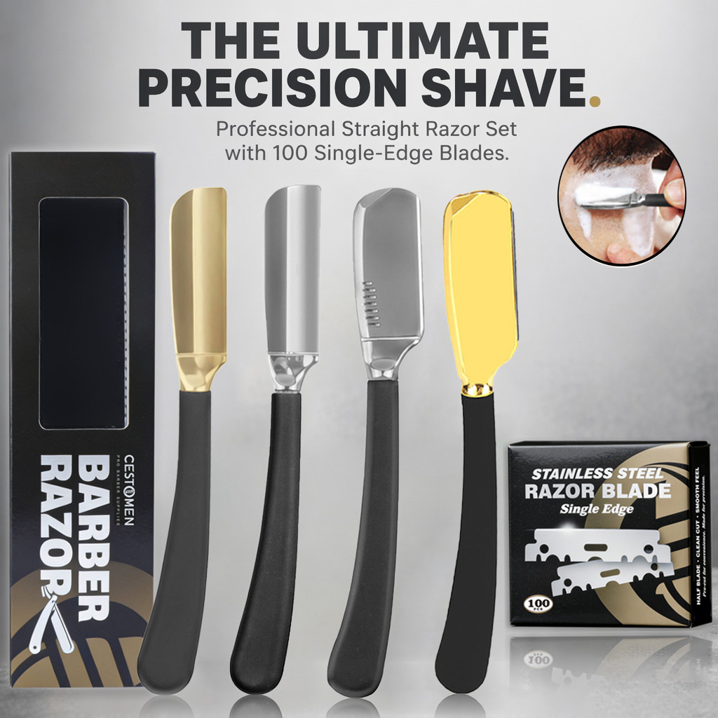 Men'S Beard Grooming - Professional Men Beard Straight Razor Holder