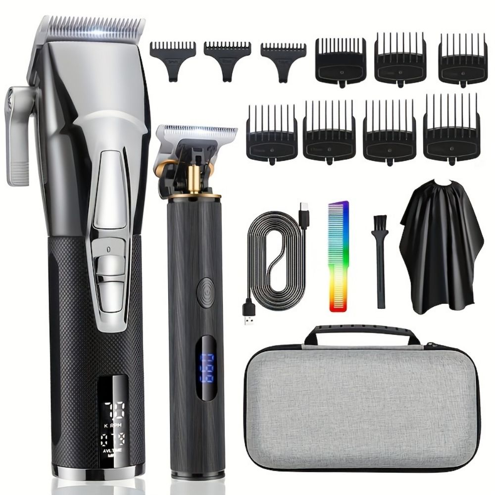 Men'S Grooming Haircut - Professional Cordless Hair Clippers For Men