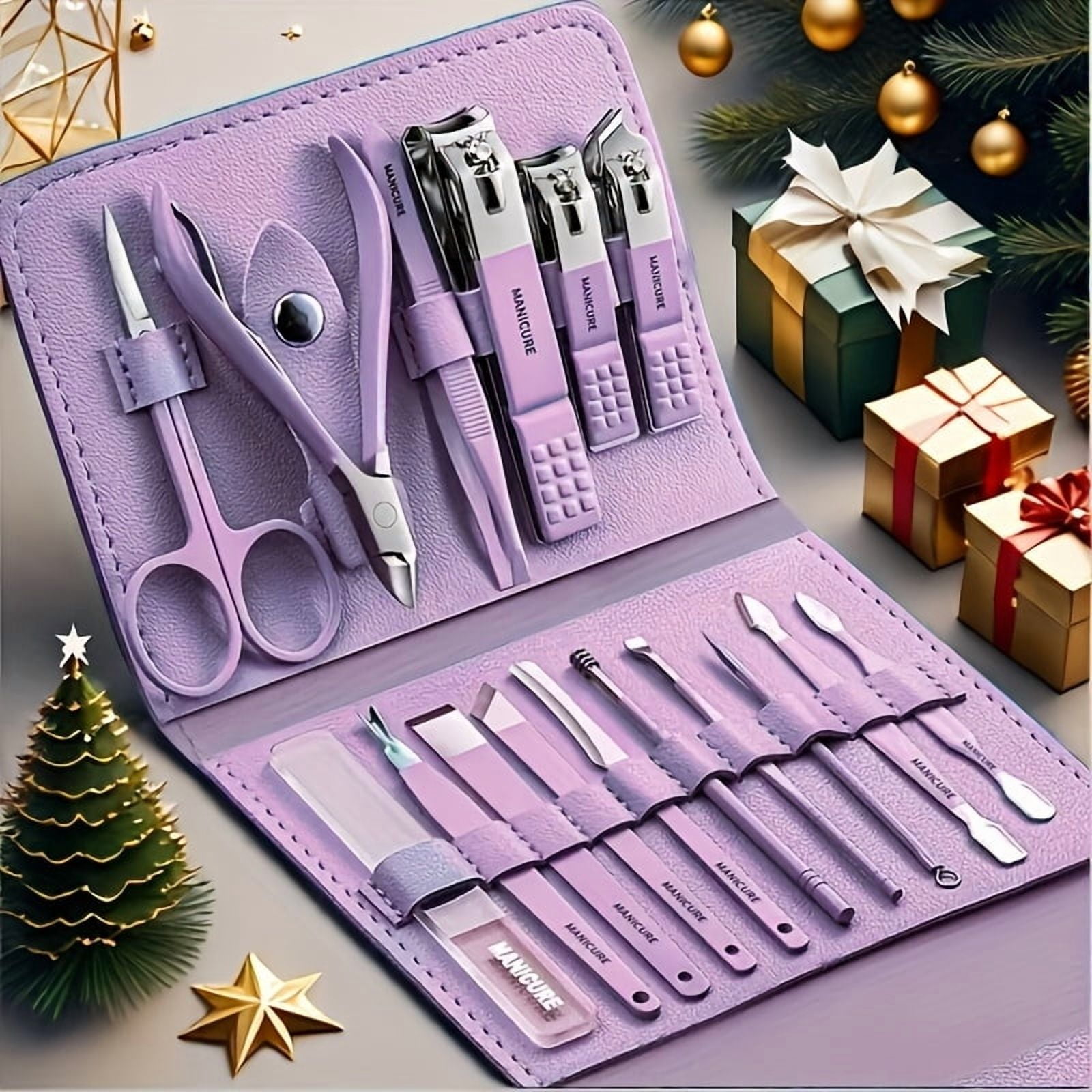 Men'S Grooming Gifts - Manicure Set Professional Nail Clippers Pedicure