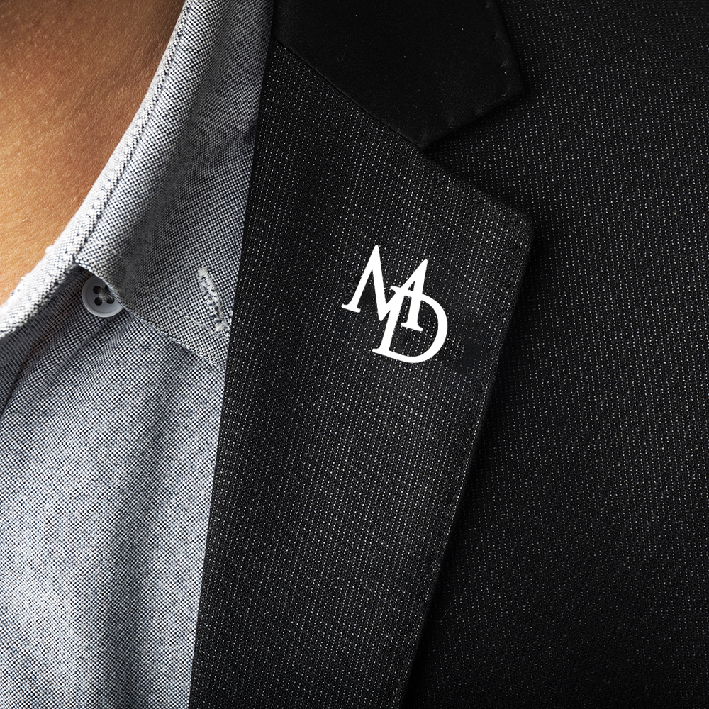 Men'S Grooming Daily - Tangula Custom Initials Brooch For Groom