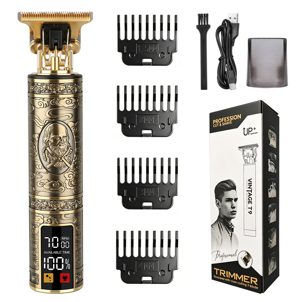 Men'S Grooming Guide - Vintage Embossed T9 Hair Trimmer with