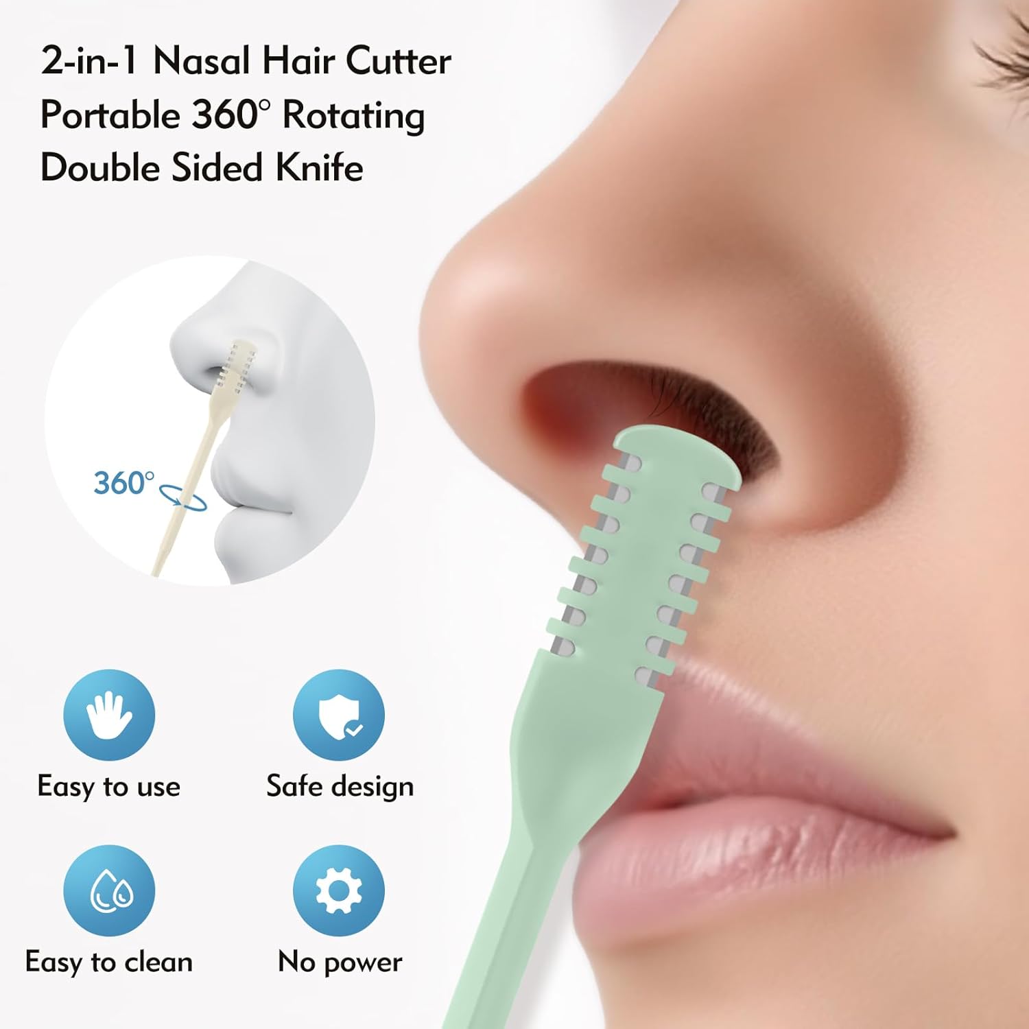 5/20/50Pcs 2-in-1 Nasal Cutter – Men'S Beard Grooming Bewertung und Preis