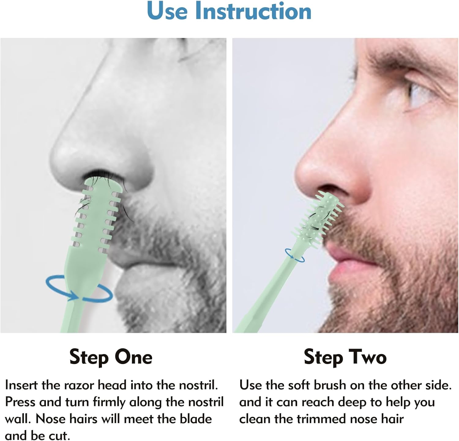 5/20/50Pcs 2-in-1 Nasal Cutter – Men'S Beard Grooming Bewertung und Preis