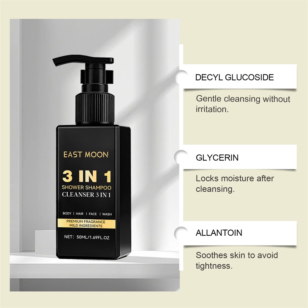 50ml 3 In 1 Shampoo Face Clean – Face Wash Mens Bewertung und Preis