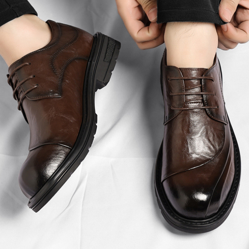 Brown Burnished Genuine Leathe – Men'S Grooming Daily Bewertung und Preis