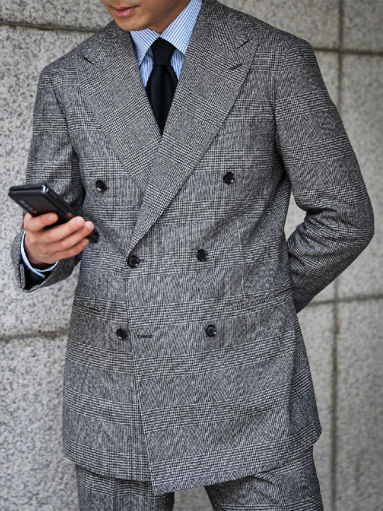 Business Plaid Men Suit 2 Piec – Men'S Grooming Daily Bewertung und Preis
