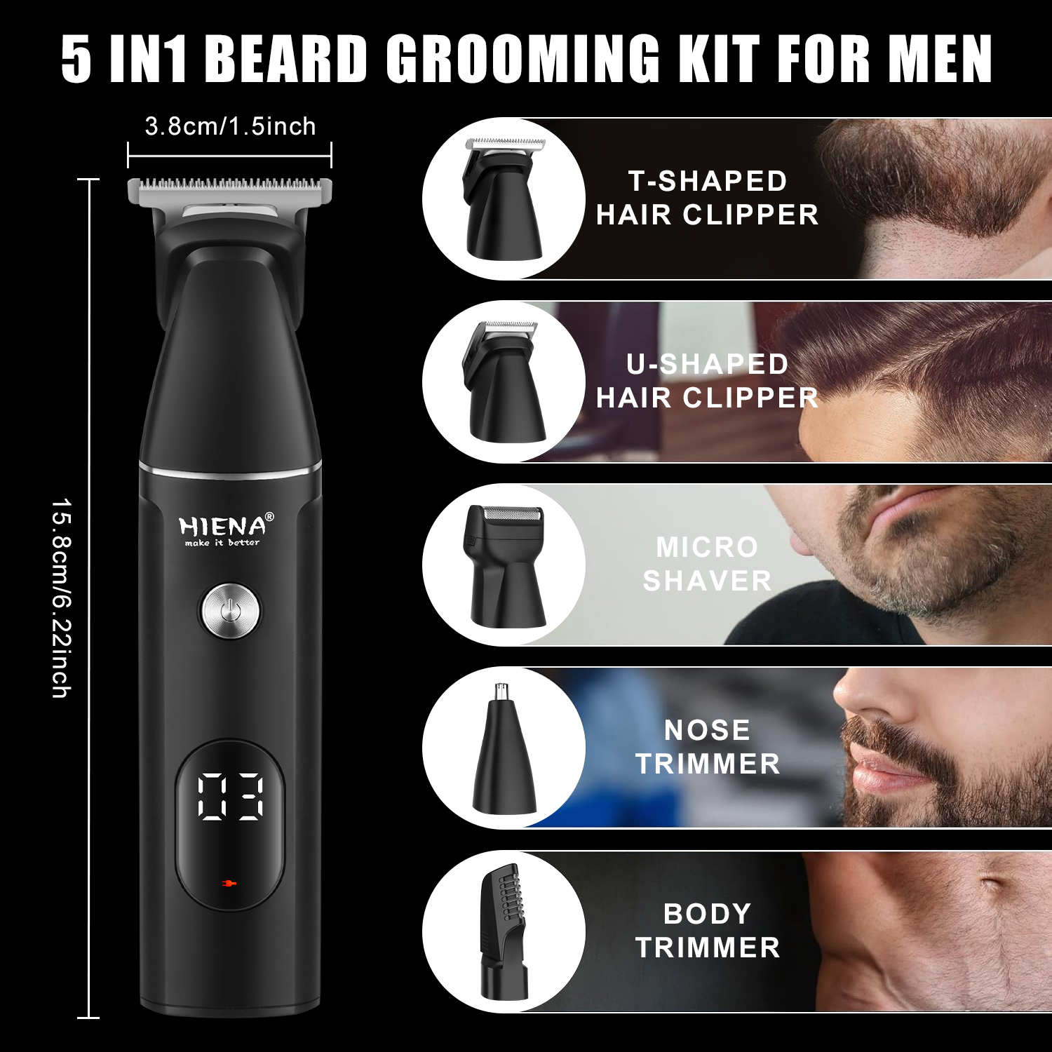 HIENA Professional Multifuncti – Men'S Grooming Guide Bewertung und Preis
