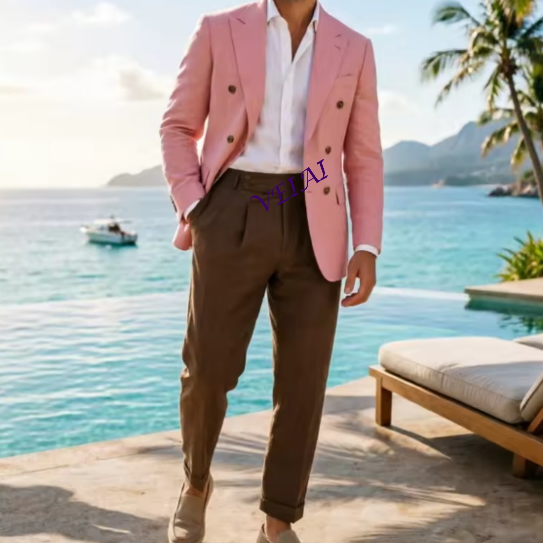 Customized2 Piece Beige Linen  – Men'S Grooming Daily Bewertung und Preis